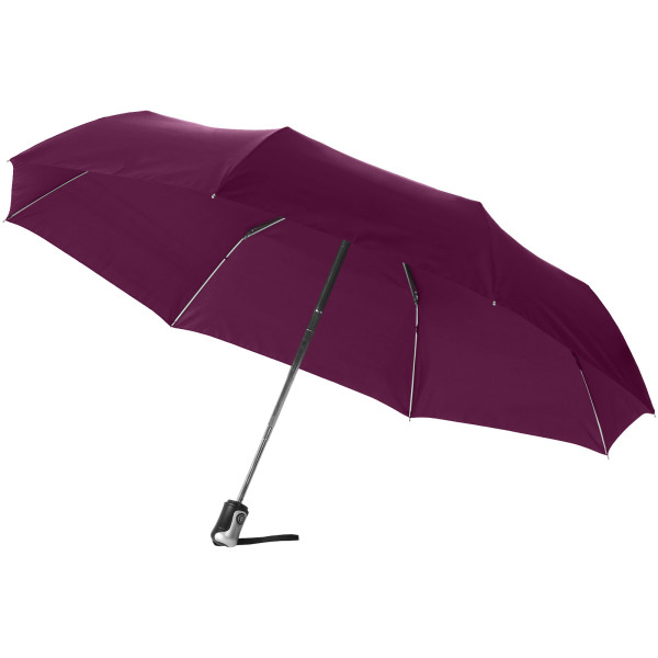 Alex 21,5'' opvouwbare automatische paraplu - Bordeaux rood