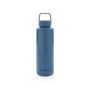 RCS certified recycled PP water bottle with handle, royal blue