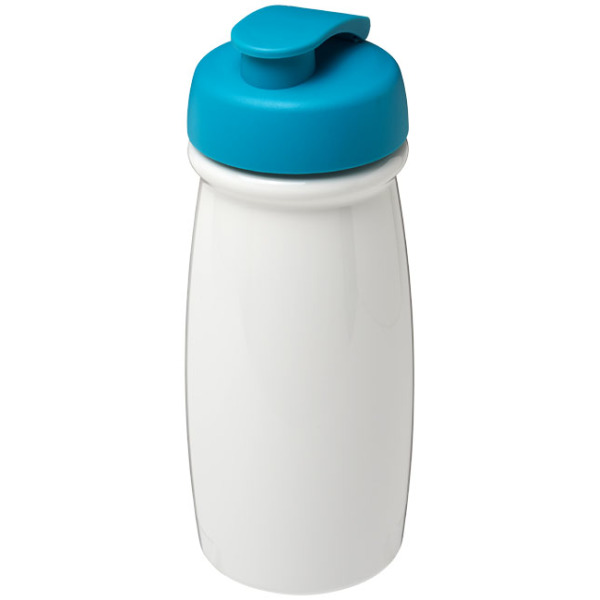 H2O Active® Pulse 600 ml sportfles met flipcapdeksel - Wit/Aqua
