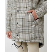 Padded Parker Tweed - Uniseks tweed check gewatteerd parkerjack - XXS
