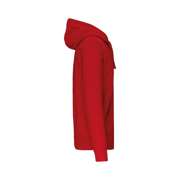 Hooded Sweater Met Rits Red XS