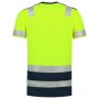 T-shirt High Vis Bicolor 103006 Fluor Yellow-Ink XS