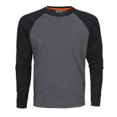 Macone Alex T-shirt L/S Greymel/Black XXXL