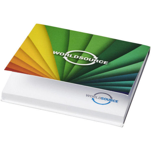 Sticky-Mate® softcover sticky notes 75x75 - Wit - 50 pages