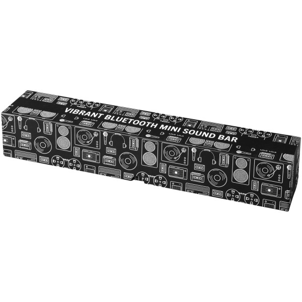 Vibrant Bluetooth® mini sound bar - Solid black