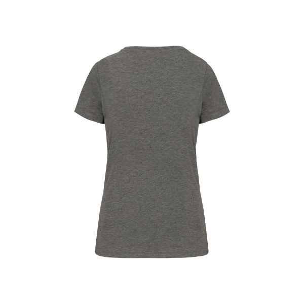 Dames-t-shirt Supima® V-hals korte mouwen Grey Heather XS
