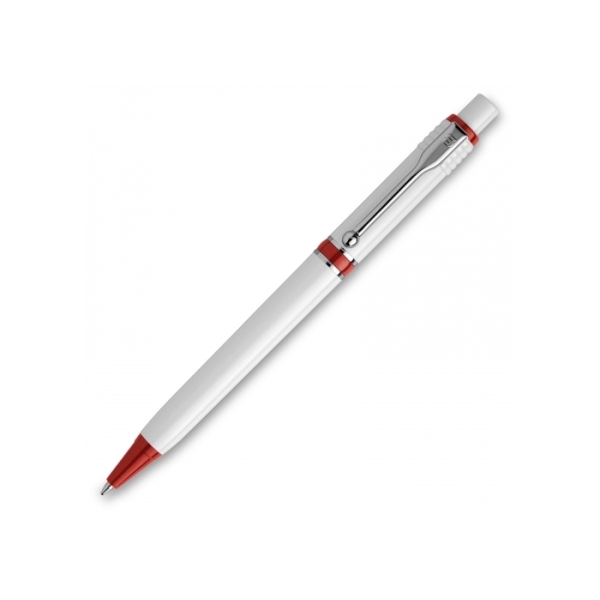 Ball pen Raja hardcolour - White / Red