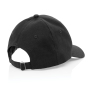 Impact AWARE™ 6 panel 280gr gerecycled katoenen cap, zwart