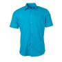 Men's Shirt Shortsleeve Poplin - turquoise - M