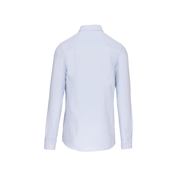 Heren oxford overhemd lange mouwen Striped White / Oxford Blue S