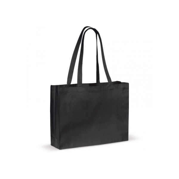 Shoulder bag canvas OEKO-TEX® 270g/m² 45x10x33cm - Black