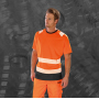 Gerecycled veiligheids-T-shirt Orange / Black S/M