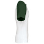 Baseball - Tweekleurig T-shirt White / Forest Green L