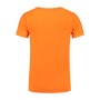 L&S T-shirt V-neck cot/elast SS for him orange 3XL