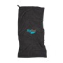VINGA GRS RPET active dry towel 140 x 70cm, black