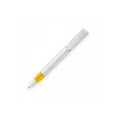 Ball pen S40 Grip hardcolour - White / Yellow