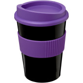 Americano® Medio 300 ml tumbler with grip - Solid black/Purple