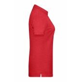 Ladies' Basic Polo - carmine-red-melange - XXL