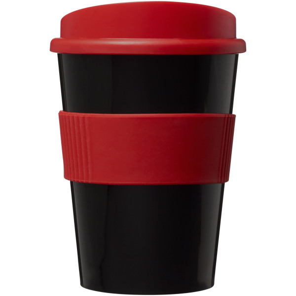 Americano® Medio 300 ml tumbler with grip - Solid black/Red