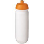 HydroFlex™ 750 ml klämbar sportflaska - Orange/Vit