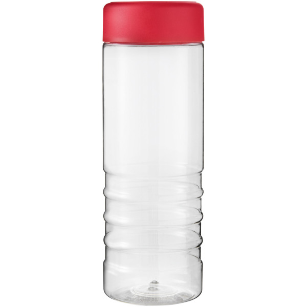 H2O Active® Treble 750 ml screw cap water bottle - Transparent/Red