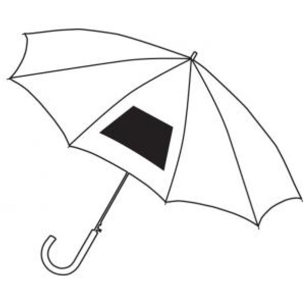 Automatisch te openen stormvaste paraplu WIND - rood