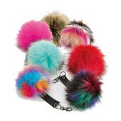 Faux Fur Pop Pom Key Ring Faux Fur Pop Pom Key Ring
