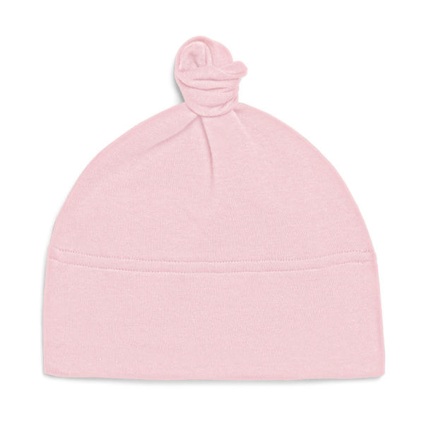 Baby 1 Knot Hat - Powder Pink - One Size