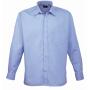 Long Sleeve Poplin Shirt, Mid Blue, 22, Premier