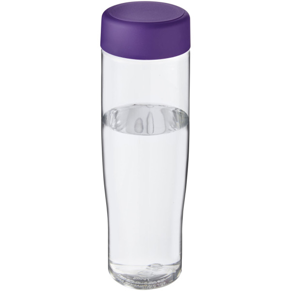 H2O Active® Tempo 700 ml screw cap water bottle - Transparent/Purple