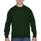 Heavyweight Blend Youth Crew Neck - Forest Green