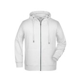 Men's Zip Hoody - white - L