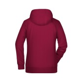 Ladies' Hoody - wine - 3XL