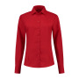 L&S Shirt Poplin Mix LS for her red S