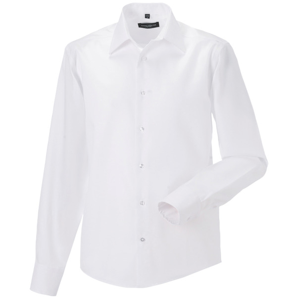 Men's Long Sleeve Tailored Ultimate Non-Iron Shirt White S
