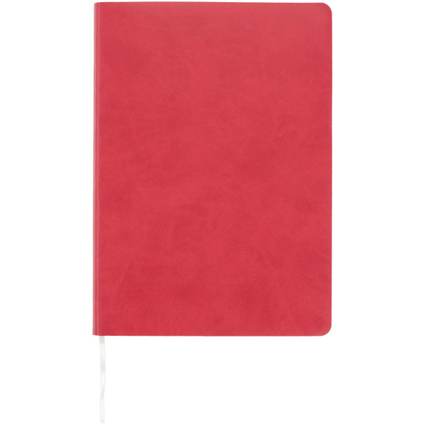 Liberty soft-feel notebook - Red