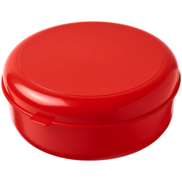 Miku ronde kunststof lunchbox - Rood