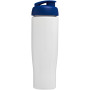 H2O Active® Tempo 700 ml sportfles met flipcapdeksel - Wit/Blauw