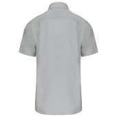 Men's short-sleeved cotton poplin shirt Snow Grey XS