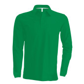 Men's long-sleeved polo shirt Kelly Green XXL