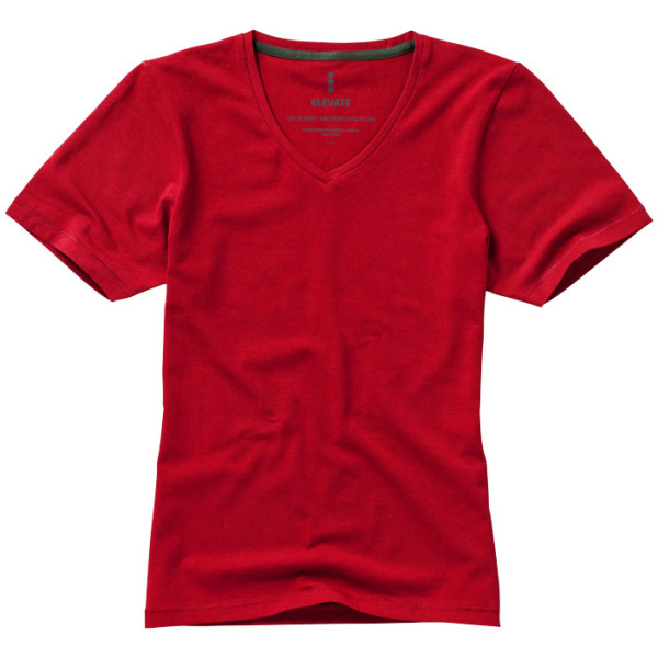 Kawartha biologisch dames t-shirt met korte mouwen - Rood - XS