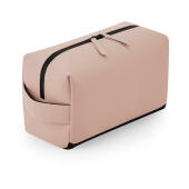 Matte PU Toiletry/Accessory Case - Nude Pink - One Size