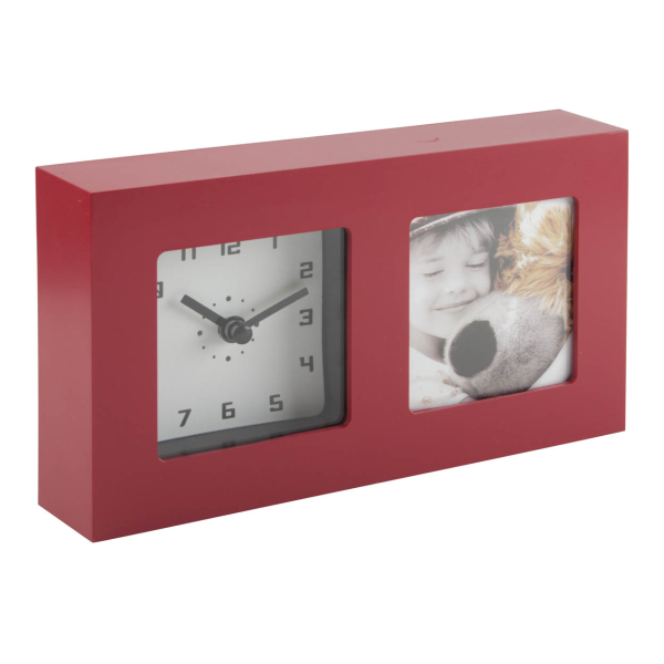 Twin - table clock with photo frame