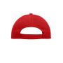 MB091 6 Panel Cap Heavy Cotton rood one size