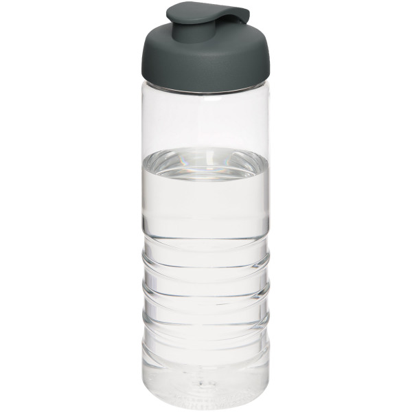 H2O Active® Treble 750 ml sportfles met kanteldeksel - Transparant/Grijs
