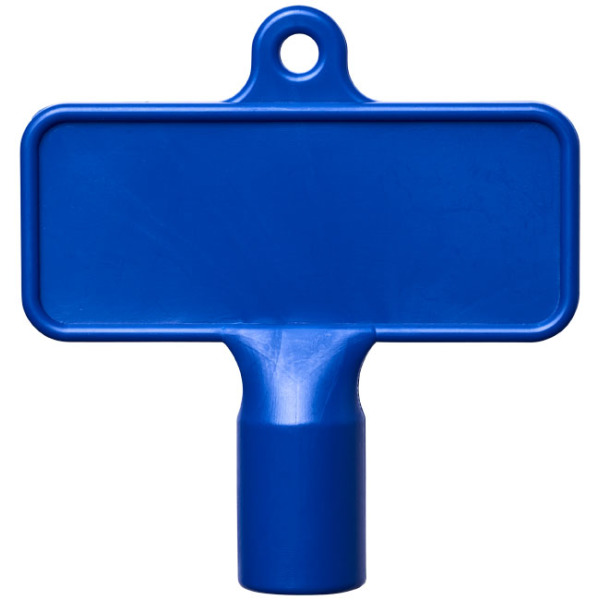 Maximilian rechthoekige meterbox hulpsleutel - Blauw