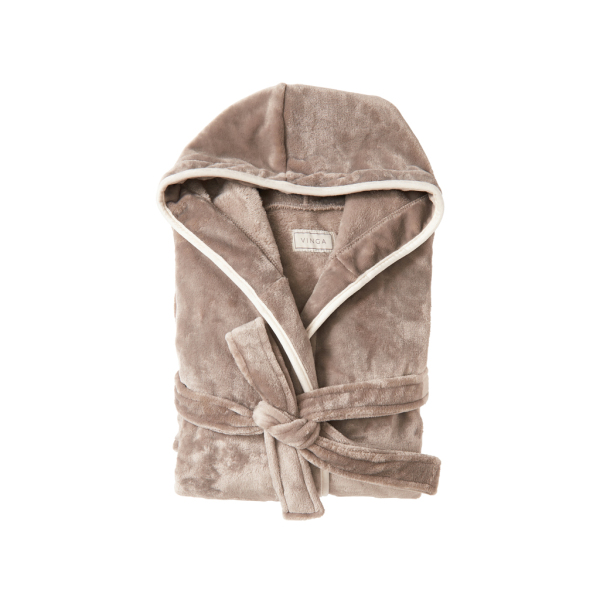 VINGA Louis luxury plush RPET robe size S-M