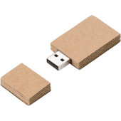 Kartonnen USB stick 2.0 bruin