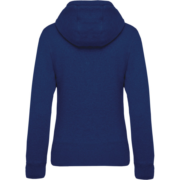 Dames hooded sweater Bio Ocean Blue Heather L