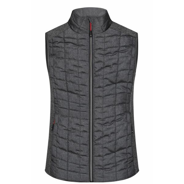 JN739 Ladies' Knitted Hybrid Vest